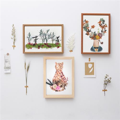 蔓玥 DIY干花相框材料包 沙龙暖场活动工具套餐家用优质装饰摆件