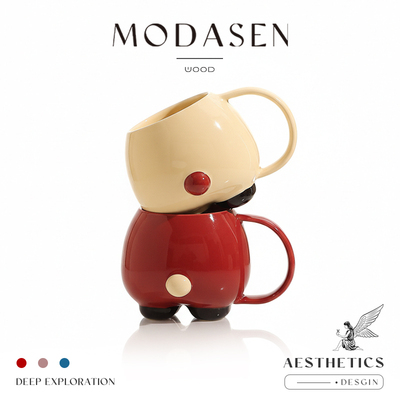 MODASENB卡通陶瓷马克杯喝水杯子