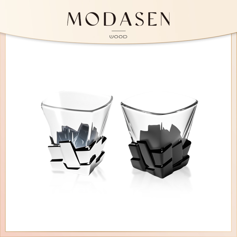 MODASEN丨冰块 HUIQ高档威士忌玻璃酒杯创意个性水杯洋酒杯饮料杯