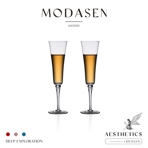 MODASEN小众创意花边玻璃香槟杯