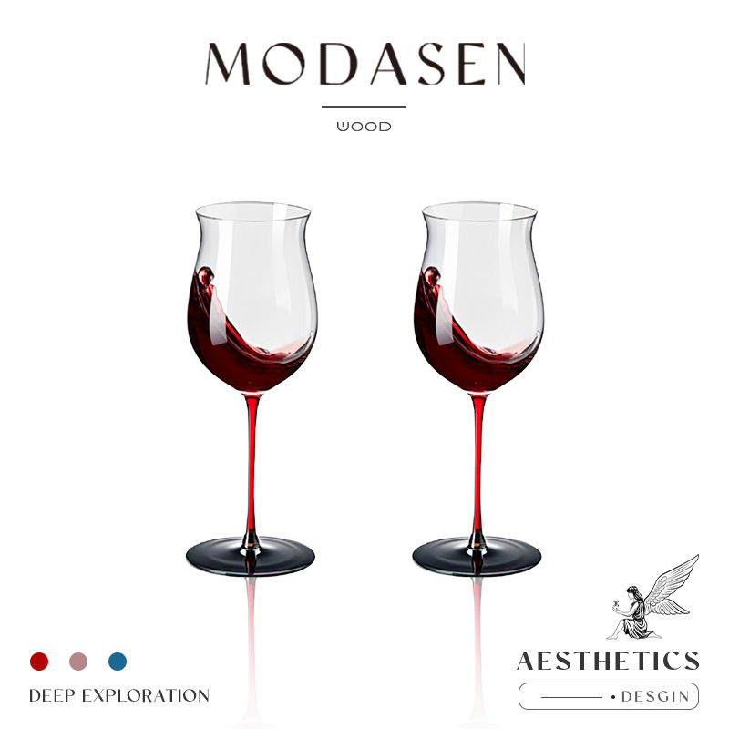 MODASEN轻奢红领结玻璃红酒杯