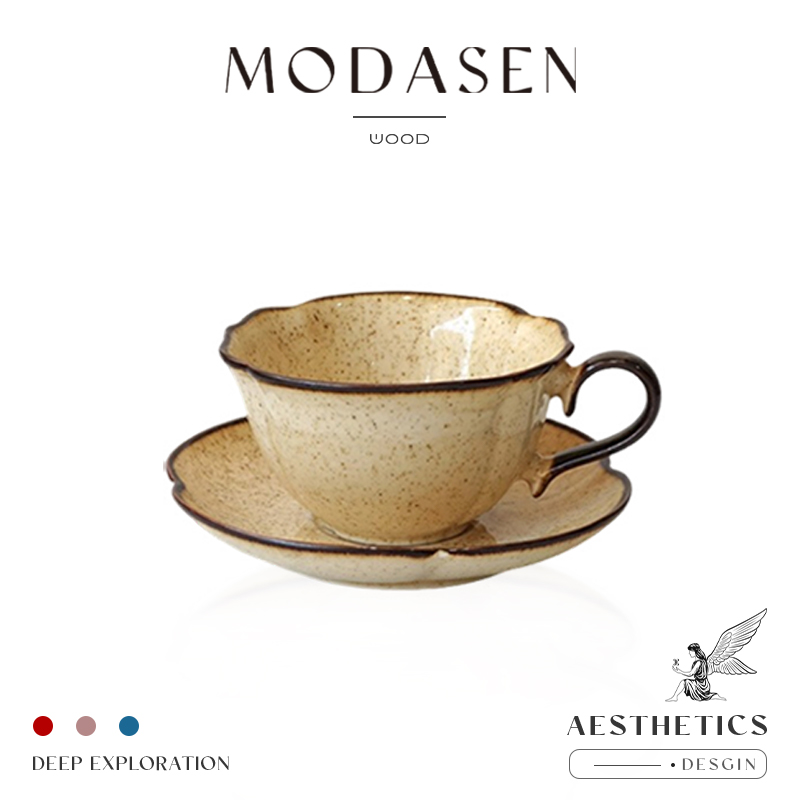MODASEN中古手绘陶瓷咖啡杯碟