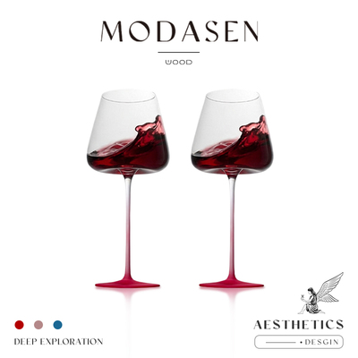 MODASEN北欧风凹底玻璃葡萄酒杯