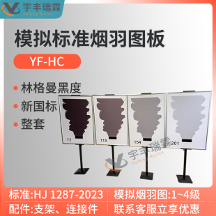 模拟标准烟羽图板 林格曼烟羽图黑度计HJ1287-2023烟气黑度的测定