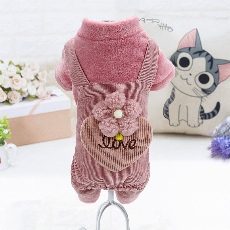 小狗狗衣服加厚秋冬装宠物小型犬泰迪比熊博美吉娃娃冬天加绒棉衣