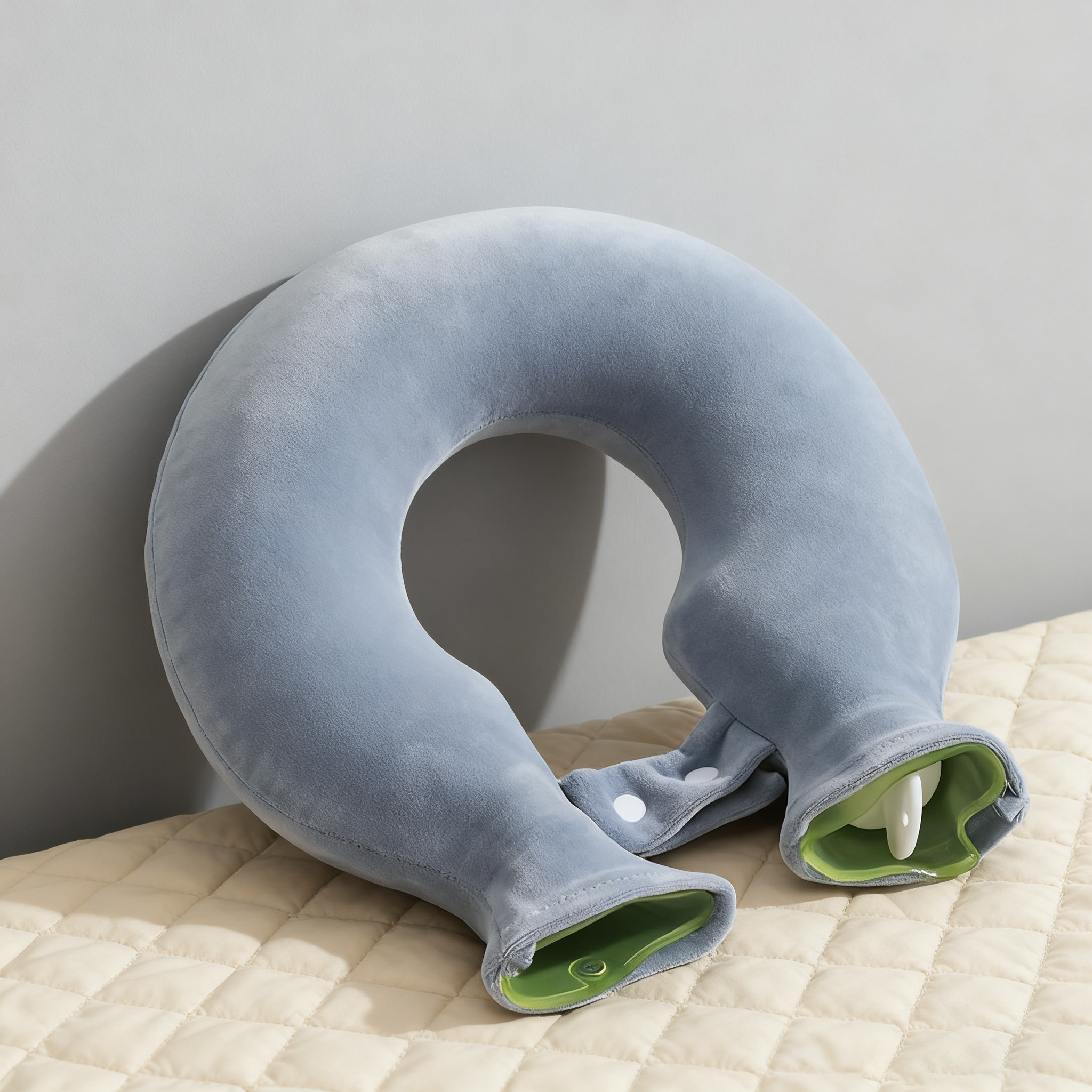 产后保暖热水U型颈椎热敷注水灌水肩颈头暖宝宝防爆加厚冬挂脖围