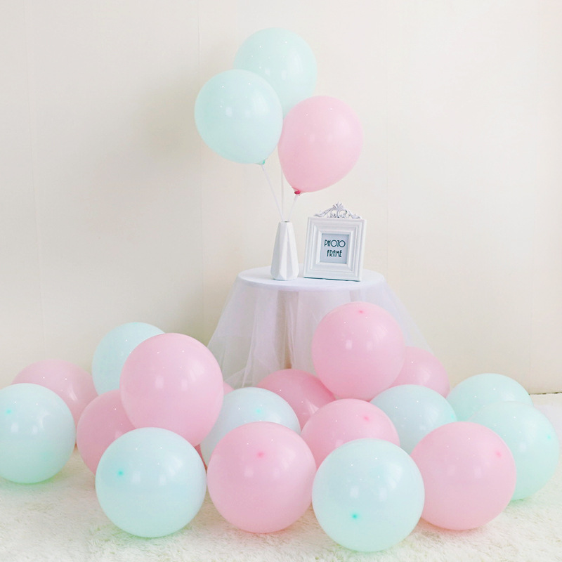 10寸2.2克乳胶加厚气球生日派对用品婚礼装饰亚光马卡龙气球