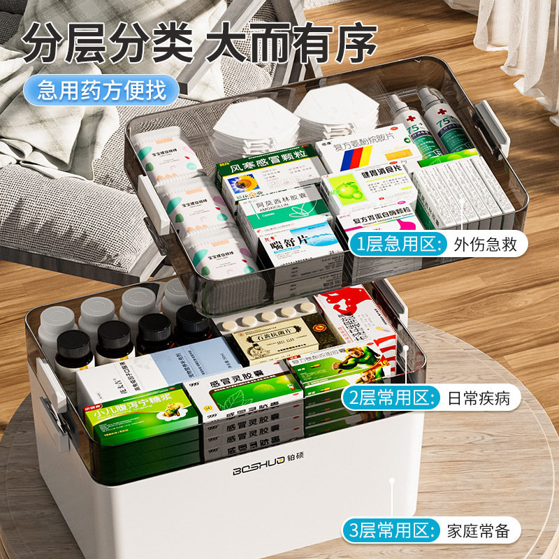 药箱多层医桌面分类收纳