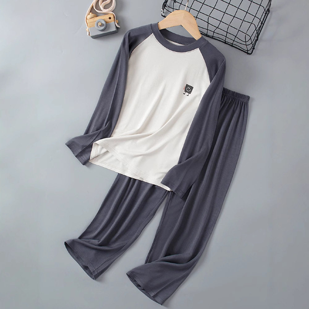 25春秋儿童家居服男女童睡衣青少年空调服长袖长裤内衣套装