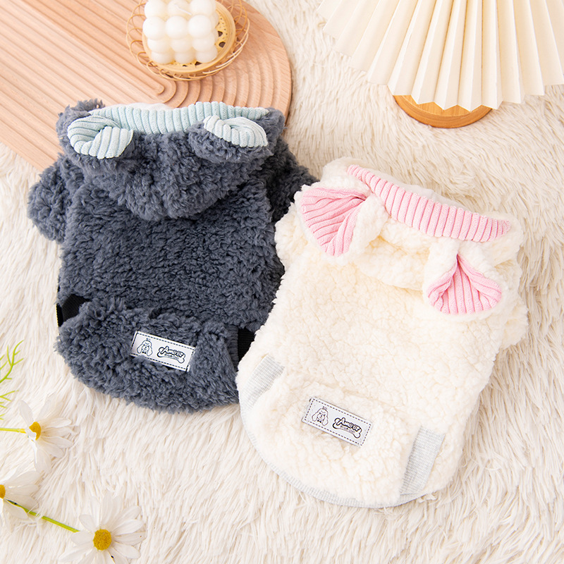 狗狗衣服秋季加厚加绒柯基衣服泰迪博美小型犬猫咪宠物服饰