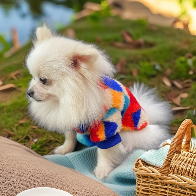 2025年冬季宠物狗新款牵引卫衣四脚泰迪博美狗衣服小型犬猫咪保暖