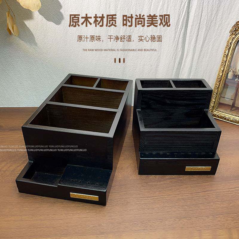 中古风打磨机收纳盒放打磨头刷子棉片美甲工具用品大容量