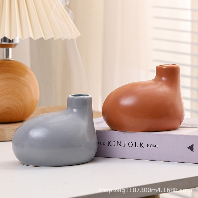 陶瓷香炉鼠尾草燃烧托盘支架 palo santo holder秘鲁圣木香炉托盘