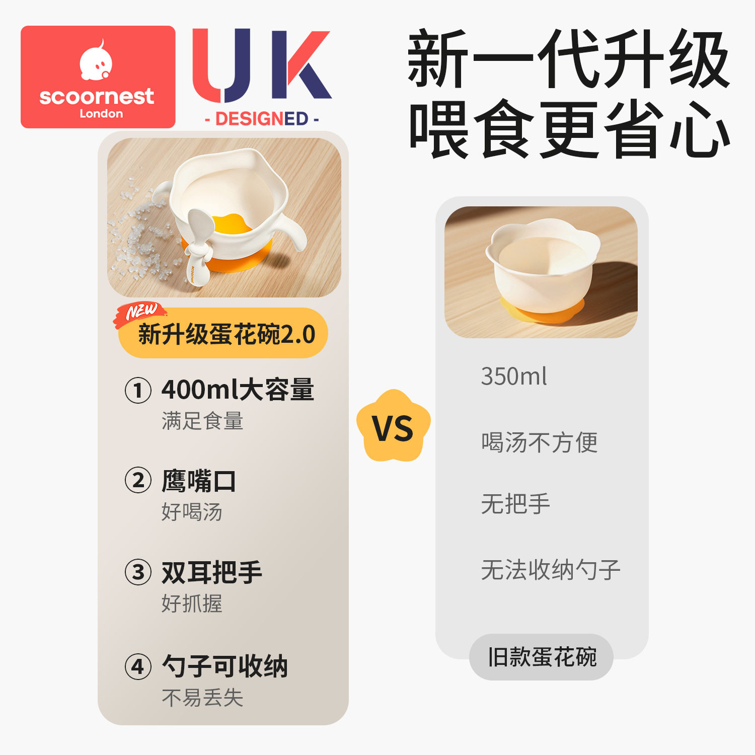 科巢宝宝辅食碗婴儿吃饭
