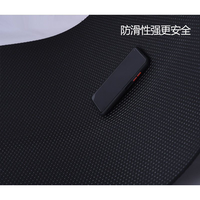 PVC高密度瑜伽垫防滑加宽超大健身黑垫地垫子加厚家用工厂6mm