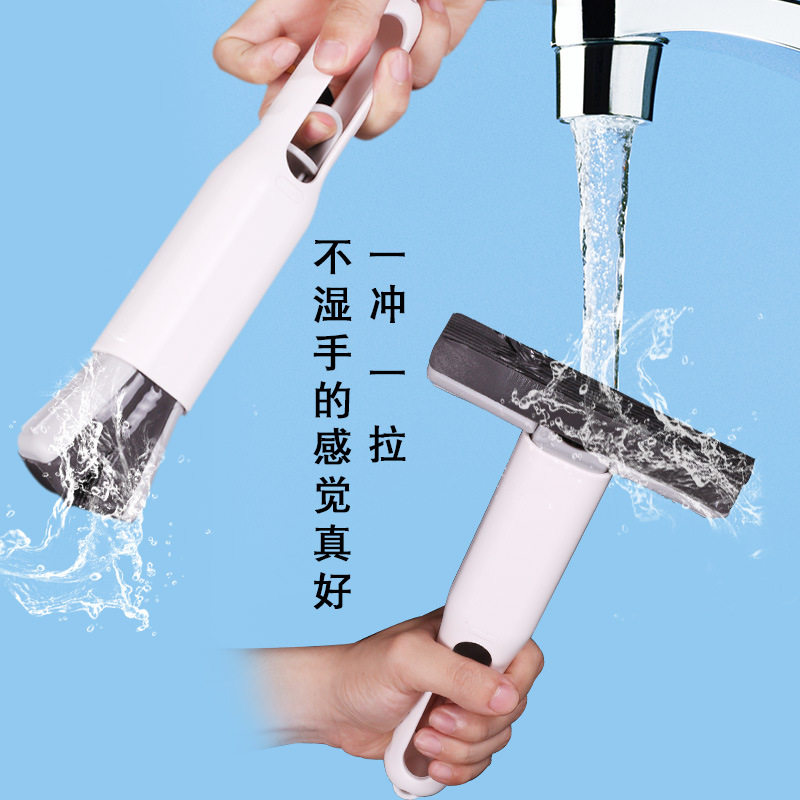 迷你小拖把桌面手持免手洗吸水胶棉厨房浴室厕所卫生间洗手台清洁