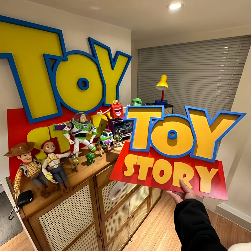TOY STORY玩具总动员立体logo招牌 客厅家居装饰儿童房间卡通摆件