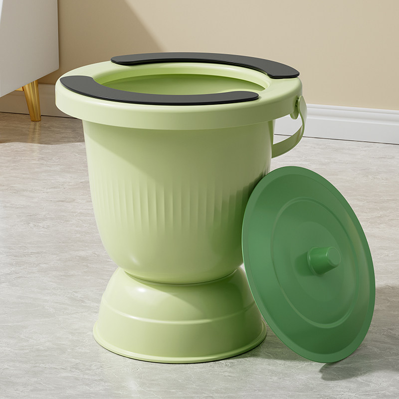 孕妇痰盂尿桶大人家用卧室小便尿盆尿壶女用夜壶带盖手提式小马桶