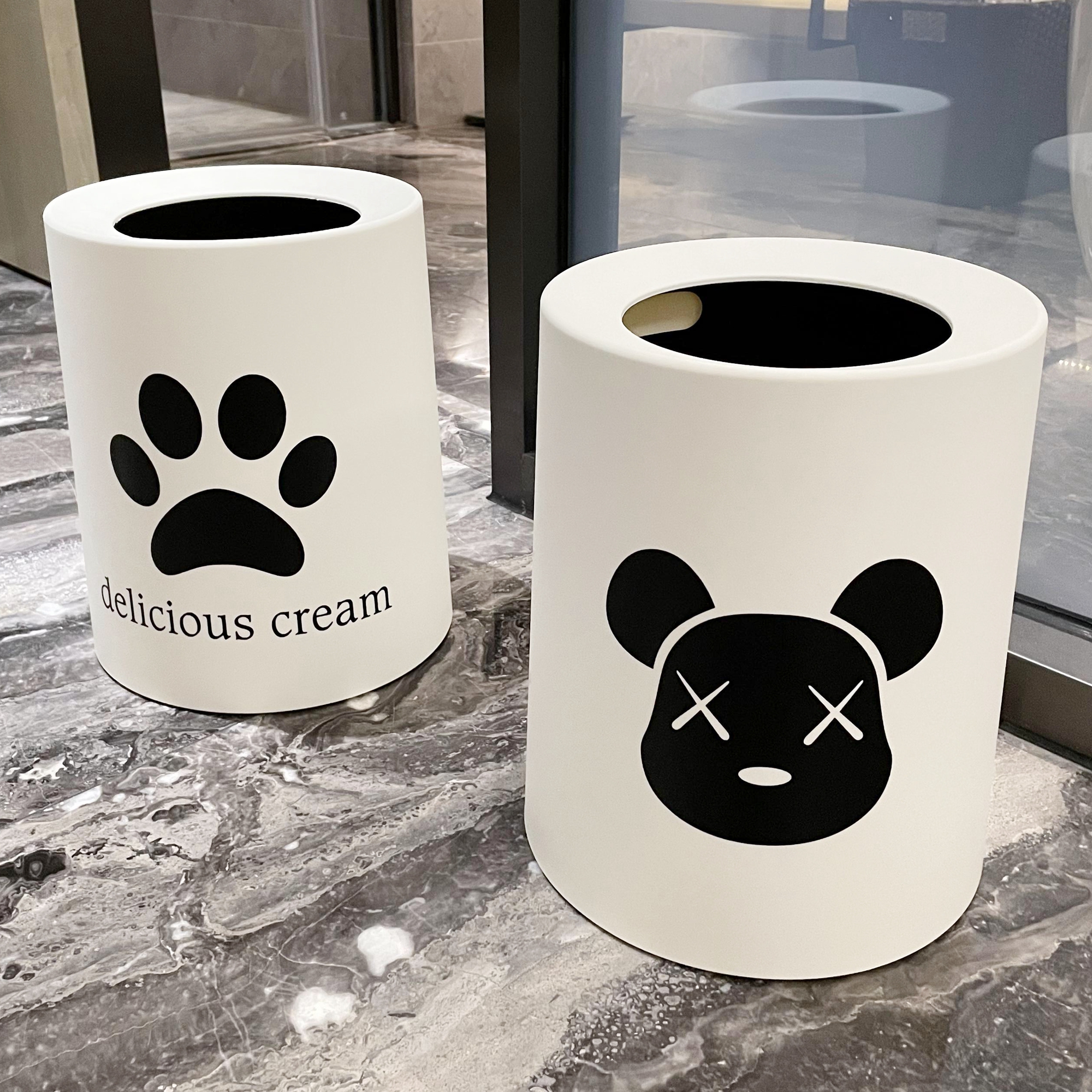 垃圾桶家用2023新款卫生间厕所厨房客厅专用大容量高颜值轻奢纸篓