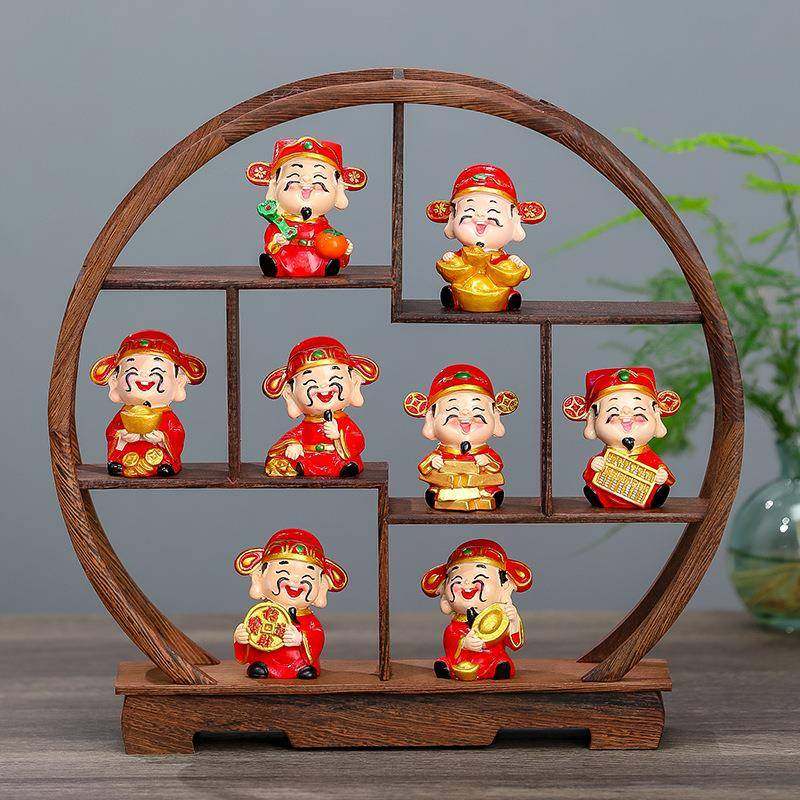 五路财神家居玄关店铺开业乔迁新居家装饰品小财神酒柜电视柜摆台,家居饰品,装饰摆件,淘宝优惠券,粉丝福利购,淘宝优惠卷