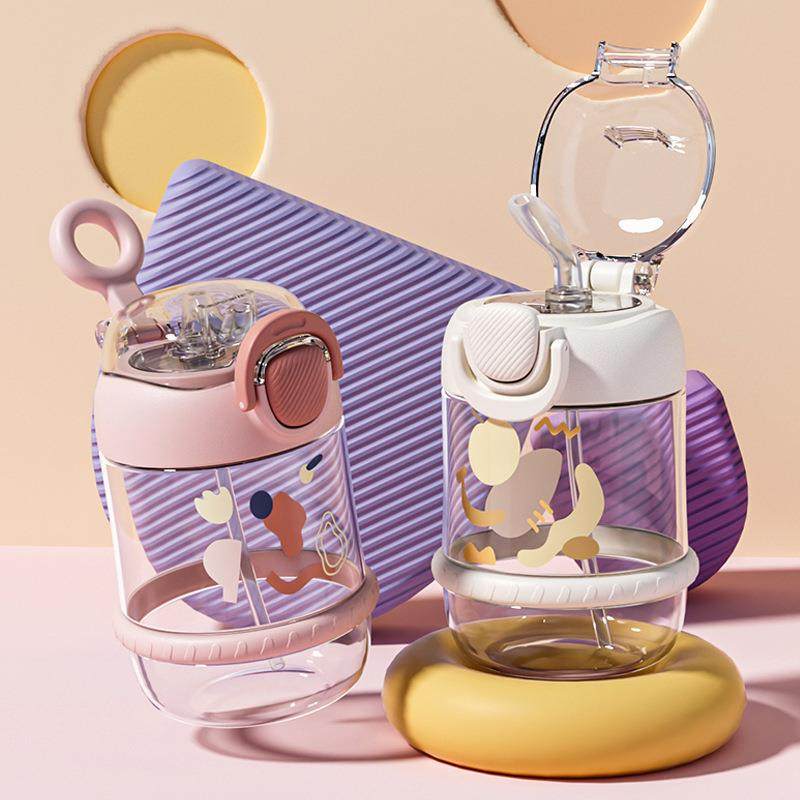 网红爆款超萌可爱高颜值大肚杯卡通学生带吸管大容量塑料水杯,户外/登山/野营/旅行用品,水杯,淘宝优惠券,粉丝福利购,淘宝优惠卷