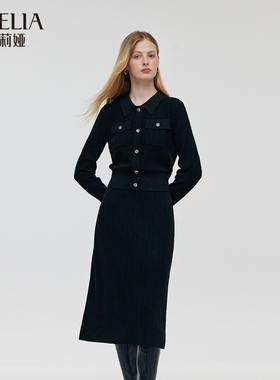 歌莉娅秋季新品亮丝针织套装1C9LAA290