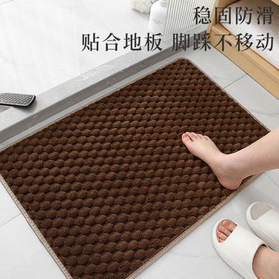 Cross border Golden Turtle Velvet Floor Mat Living Room Bedroom Carpet Bathroom Absorbent Foot Mat Entrance Kitchen Bat