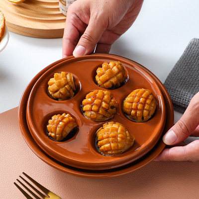 Nordic Creative Snail Plate, Abalone Plate, French Ceramic Baking Plate, Home Western Cuisine Baking, Chicken Wings, Sn