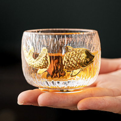 Every year, there are fish, Kung Fu tea sets, tea cups, master cups, single glass small cups, tea cups, crystal glass t