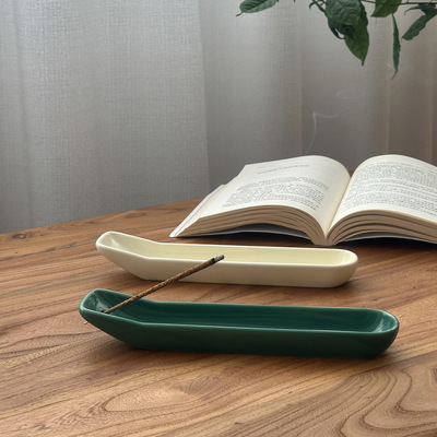 Japanese handmade ceramic thread fragrance base, home indoor wabi sabi style fragrance tray, aromatherapy stove, fragra