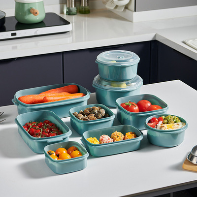 Three piece set of lunch boxes with air vents, microwave oven, food storage box, bento box, food grade meal cup, instan