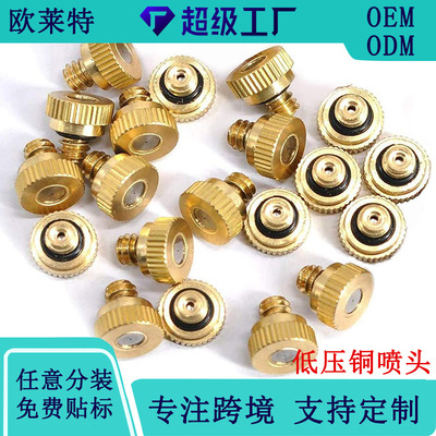 Amazon low-pressure fine atomizing nozzle cooling humidification brass nozzle nozzle accessories garden spray head