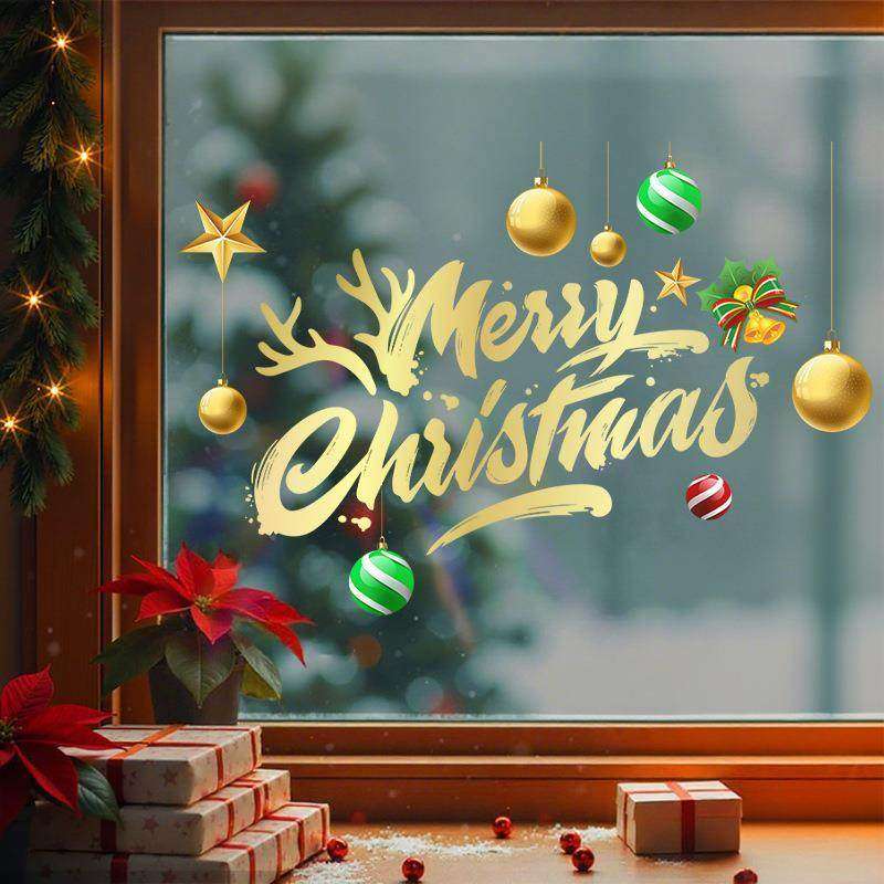 圣诞节拼音英文字样静电贴窗花场景布置玻璃门窗户橱窗装饰品贴纸,节庆用品/礼品,节日装扮用品,淘宝优惠券,粉丝福利购,淘宝优惠卷