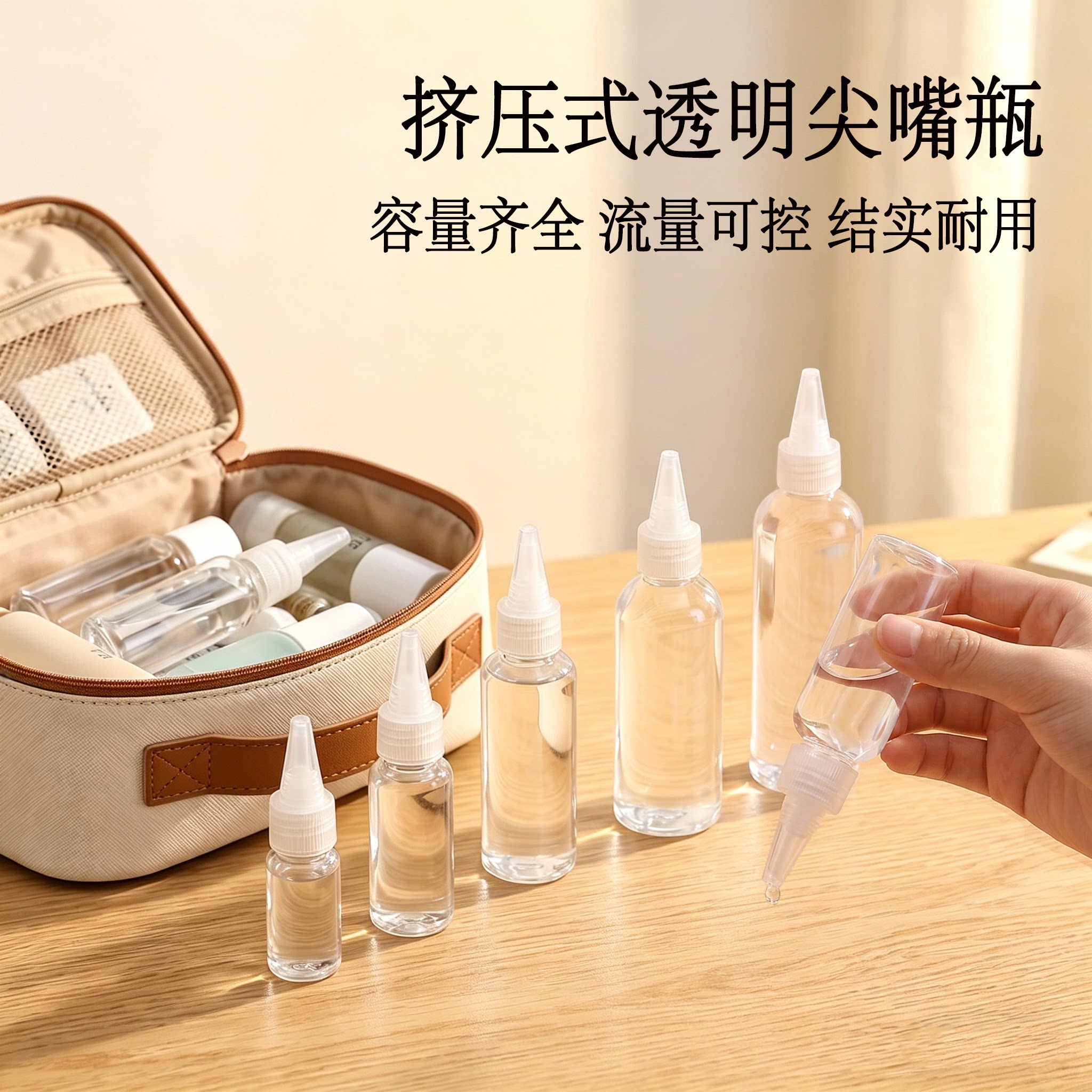 尖嘴隐形眼镜护理液滴管分装瓶便携旅行精油卸妆油精华药水分装瓶