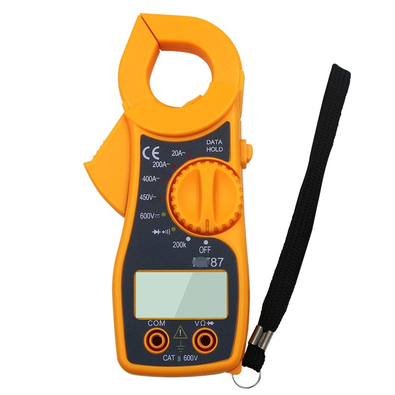 高精度数字数显万用表 袖珍全保护防烧蜂鸣档 测通断电流表钳形表