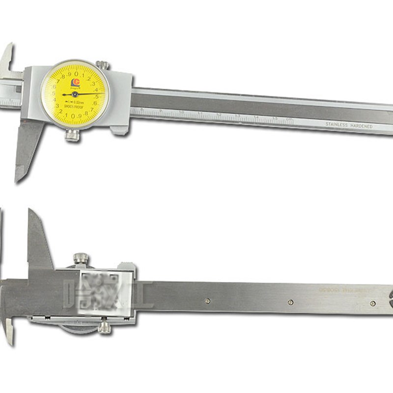 包邮广陆闭式 带表卡尺0-150mm0-200mm0-300mm游标卡尺