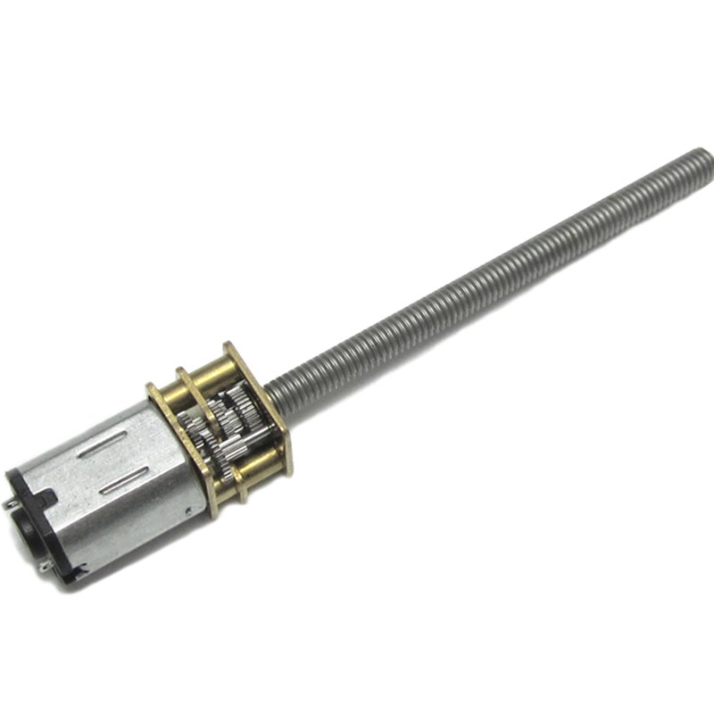 GA12-N20减速小马达低速减速电机 3V6V12V微型齿轮电机M4加长螺杆