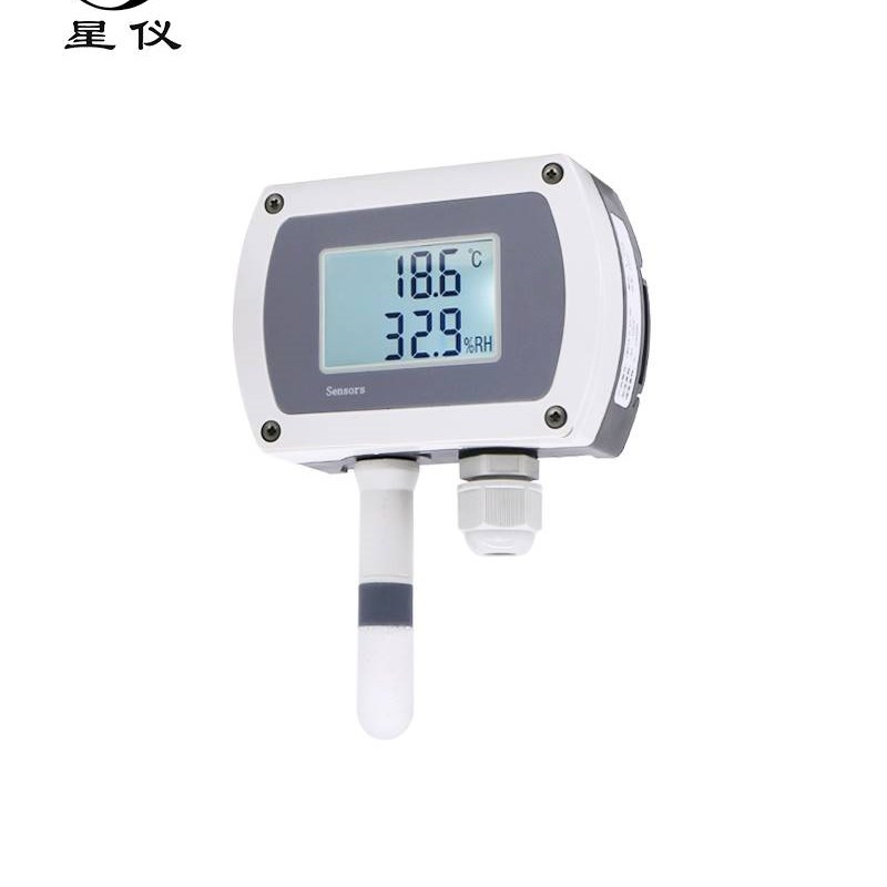 星仪CWS19壁挂温湿度变送器485液晶显示4-20温湿度感测器轨道安装