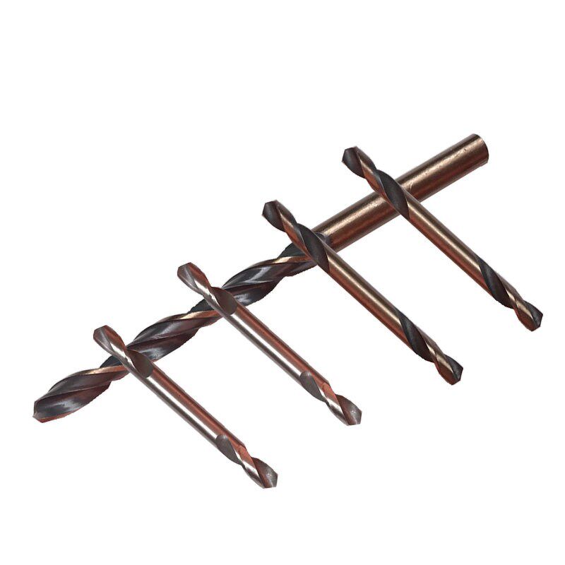 不锈钢专用直柄双头麻花钻头金属铁皮打孔扩孔转头3.2/4.2mm