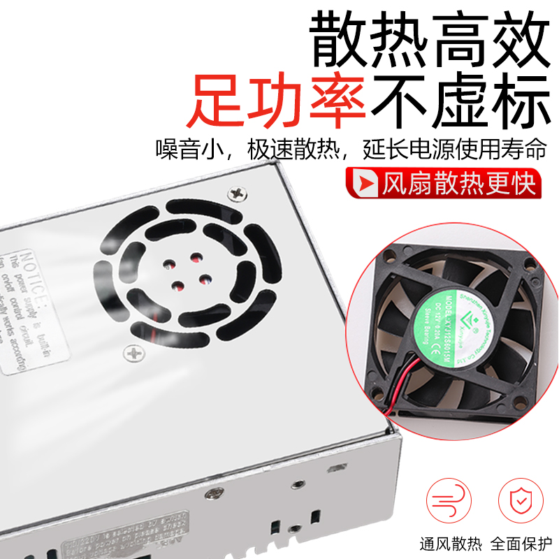 明纬500W数显可调压直流开关电源0-5V12V24V36V48V50V60V70V80V90