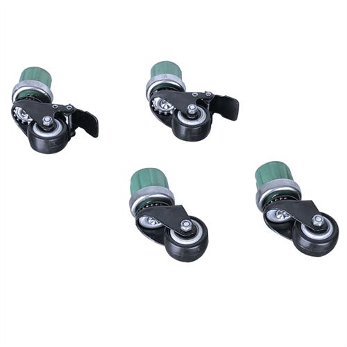 不锈钢置物架专用轮子万向轮滚轮一套4个 两个带煞车两个不带煞车