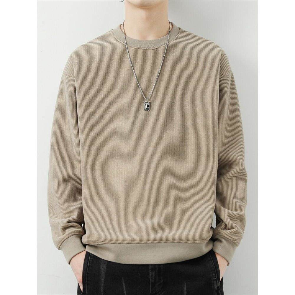 Home Daily~男士卫衣秋冬季圆领宽松宽松长袖加厚圆领打底衫男潮 - MOISD出品