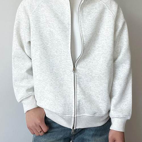 Home Daily~重磅700g立领卫衣夹克男2025春秋宽松开衫运动外套男