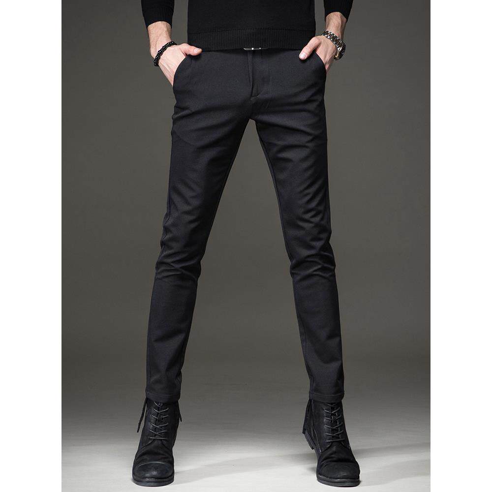 2025秋冬季商务小西裤男直筒弹力韩版修身西装裤小脚裤百搭休闲裤