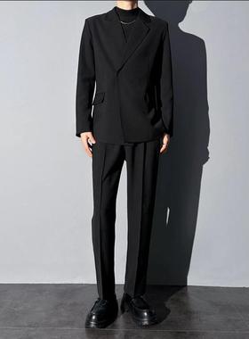 韩国CHIPOTLE痞帅轻熟休闲西服套装男士2025秋季高级感西装两件套