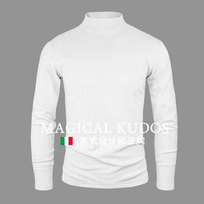 MAGICAL KUDOS双面绒德打底衫男士秋冬季厚款长袖t恤秋衣内搭保暖