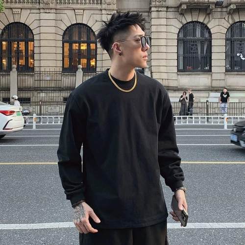 【欧美潮牌】Ander Jurnal长袖痞帅全棉卫衣男打底内搭春款上衣