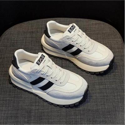 内增高小白鞋女厚底老爹鞋2025春季新款阿甘鞋女鞋百搭休闲鞋爆款