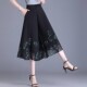 高腰显瘦宽松薄款 高档中老年妈妈装 半身裙子 女夏2026新款 七分裙裤