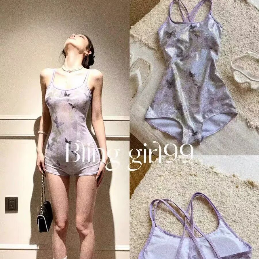【紫梦蝴蝶】法式复古修身显瘦